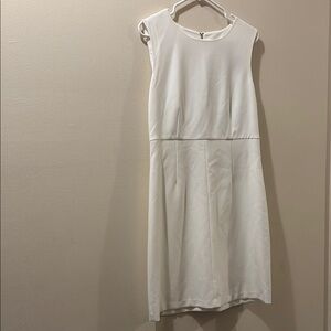 Diane Von Furstenberg NWT Carrie white Sheath Dress - size 12